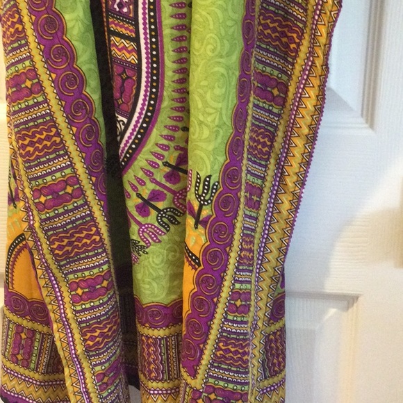 Green maxi caftan - Picture 4 of 5